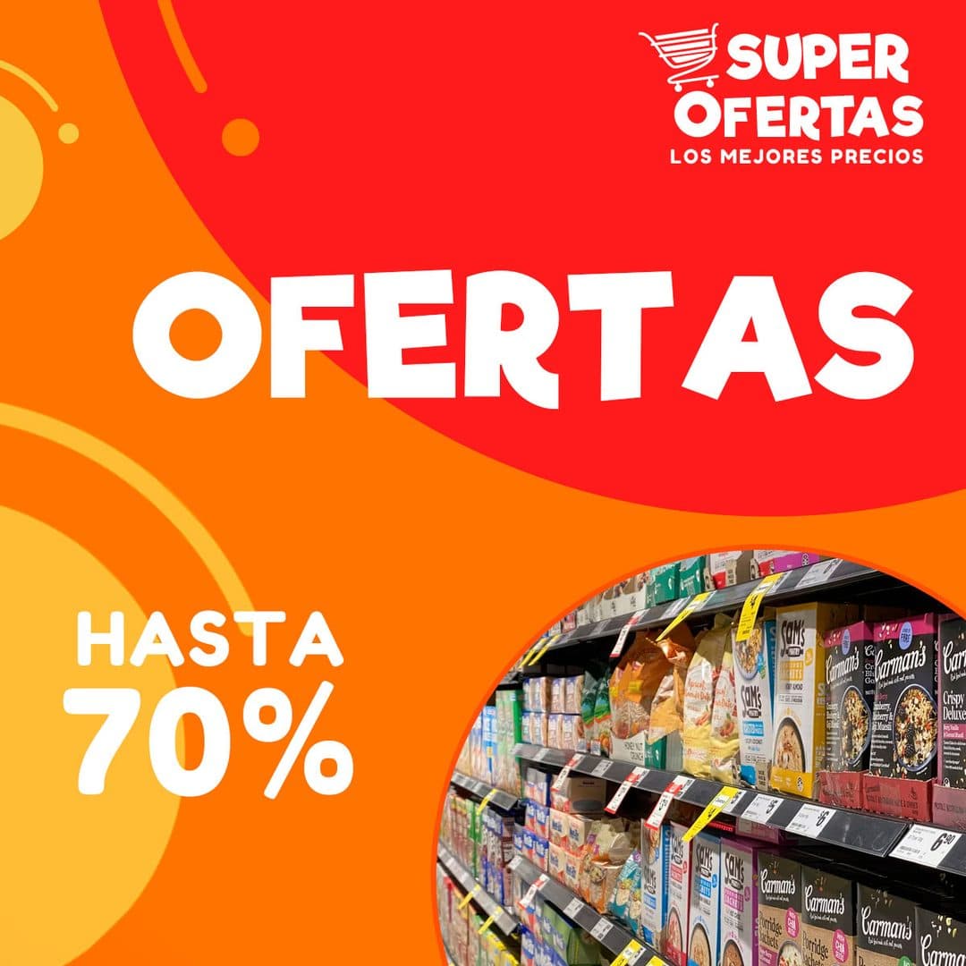 Abarrotes para la compra del mes